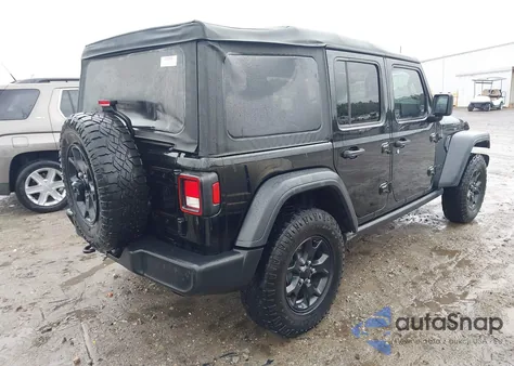 2021 Jeep Wrangler Unlimited Willys Sport 4X4 z USA, uszkodzony, nr VIN 1C4HJXDN0MW678801